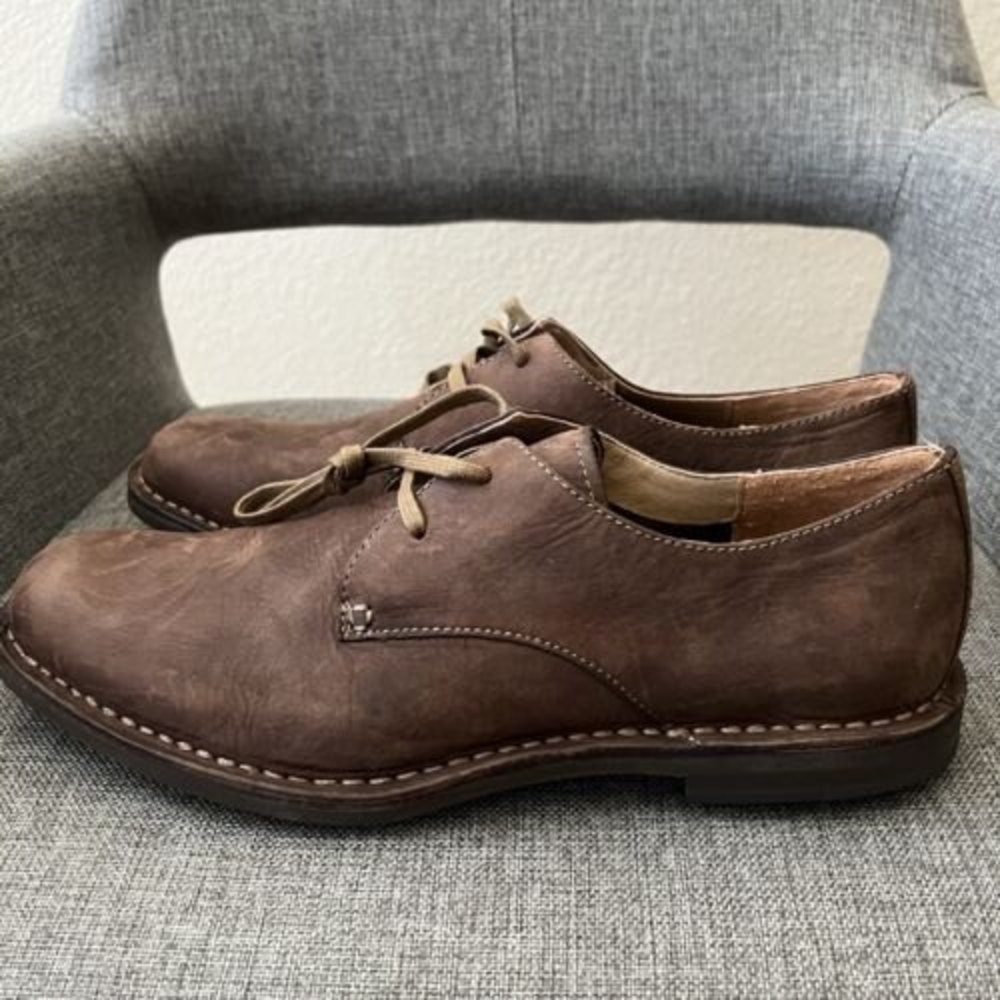 Fossil Men Lace Up Oxford Brown Leather Shoes FFM7024L201 Size 9 NWOB